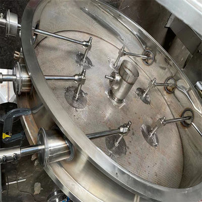 Elektryczny/pary podgrzewany płyn łóżko pokrywa dwa dysze płynu CIP system czyszczenia 80kg pojemność