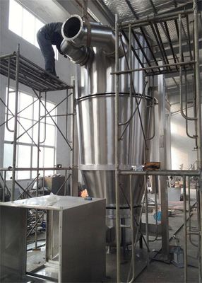 SS Batch Type Verticale Verticale Batch Fluid Bed Droger Garnalen Shell Voor Voedselcontact