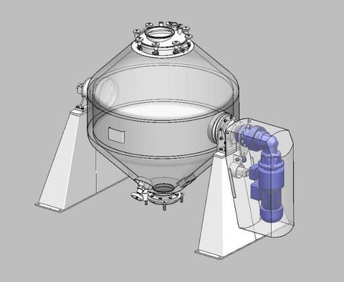 Dry Pharmacy Powder Double Cone Multi Direction Mixer Blender Chemical Mixing Cone